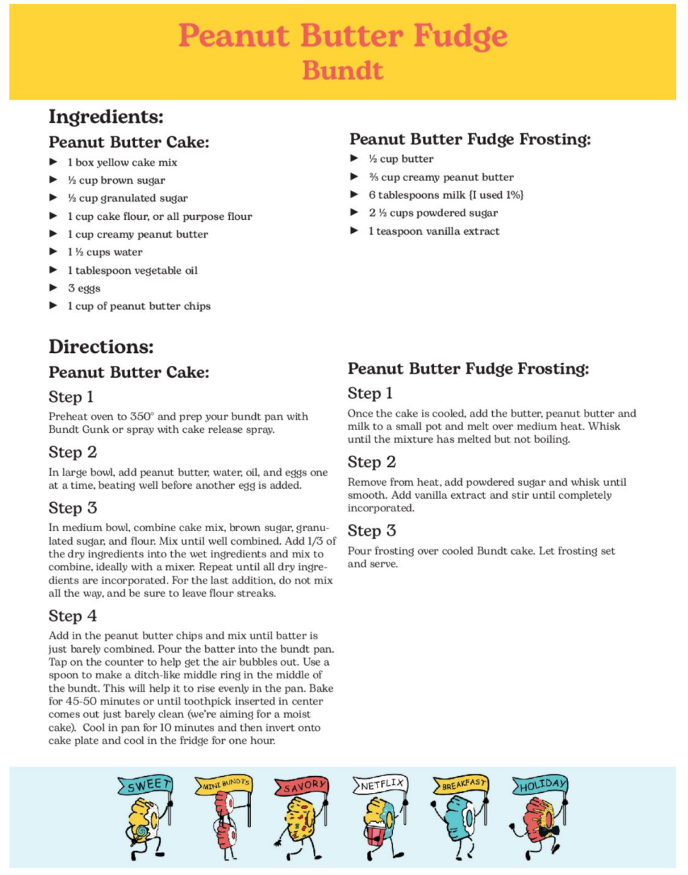 Bundt Parade print pdfs