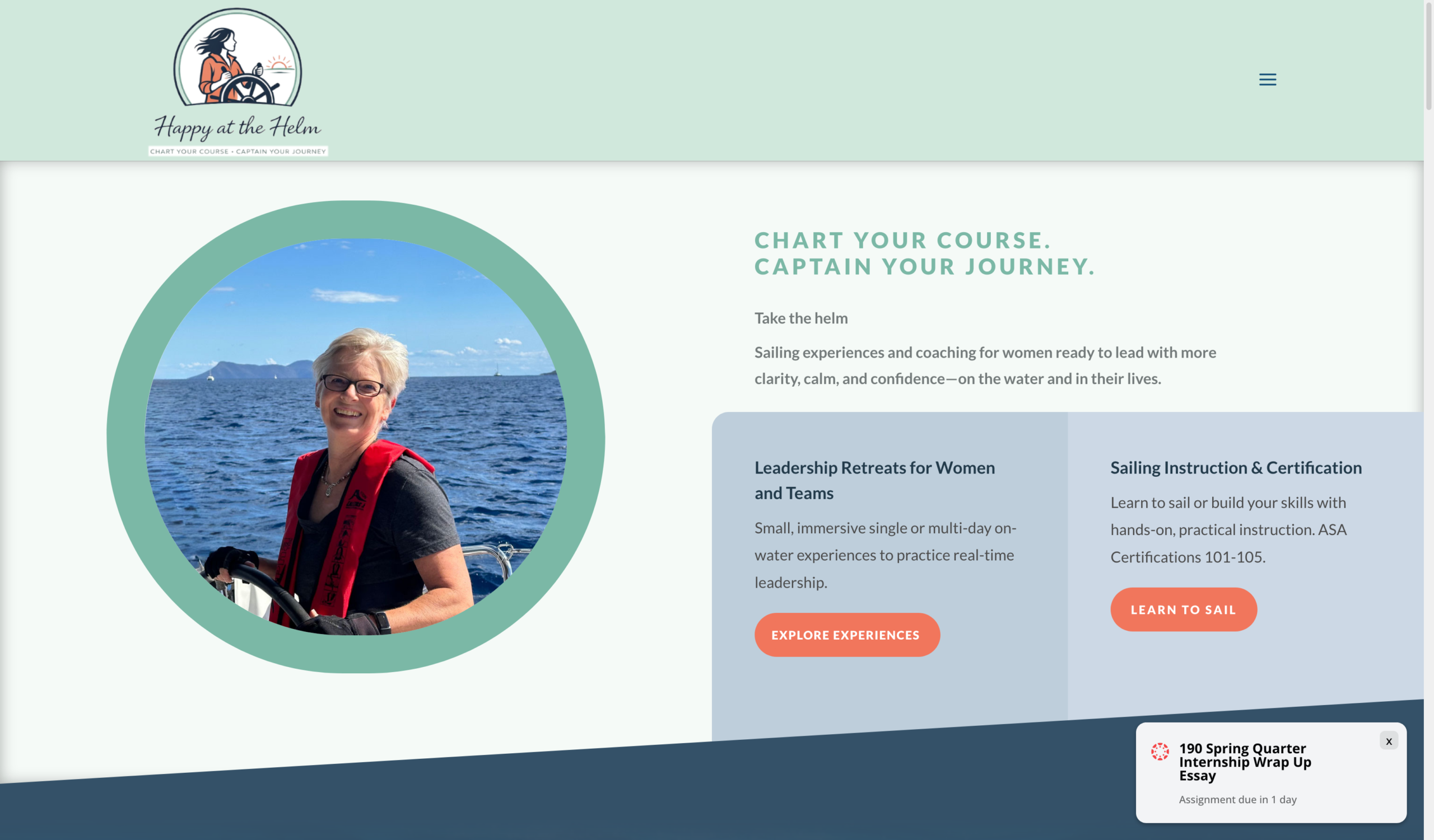 Happy at the helm home